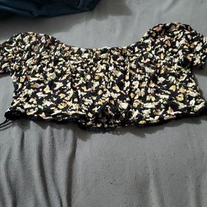 Off the shoulder crop top